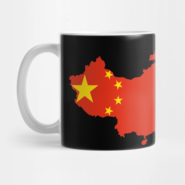 China Flag Map by Historia